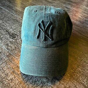47 Brand New York Yankees Black Strapback Hat MLB NY Cap One Size